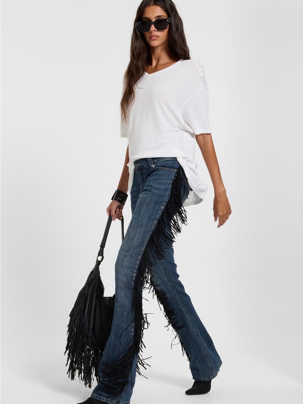Jaded London Fringe El Topo Jeans